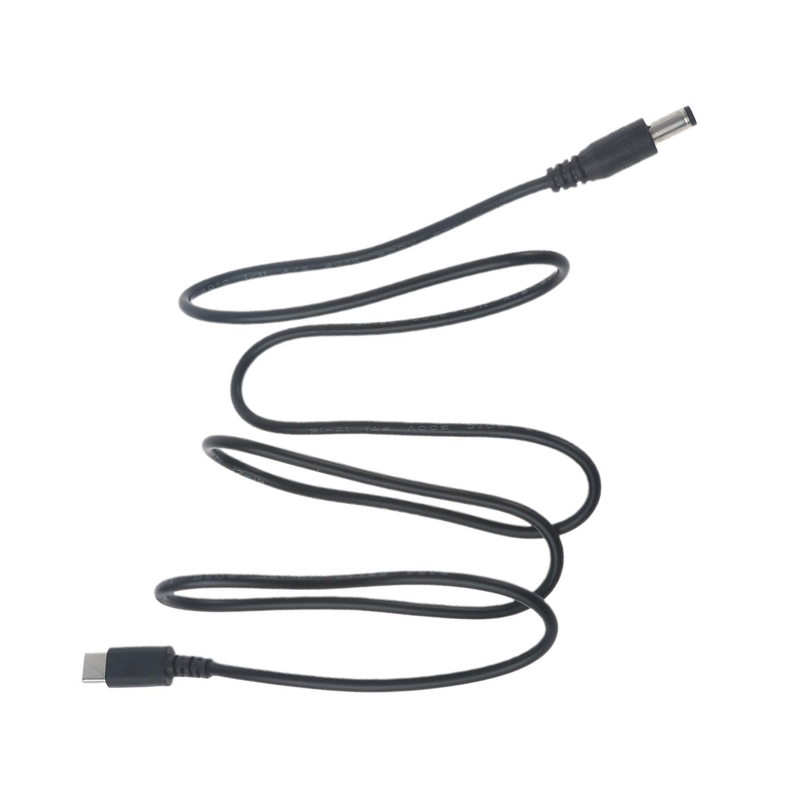 

Кабель питания USB C - DC5.5x2.1mm, поддержка 5V3A, USB C, штекер - DC5521, штекер, зарядный шнур для маршрутизаторов, камер 100CM