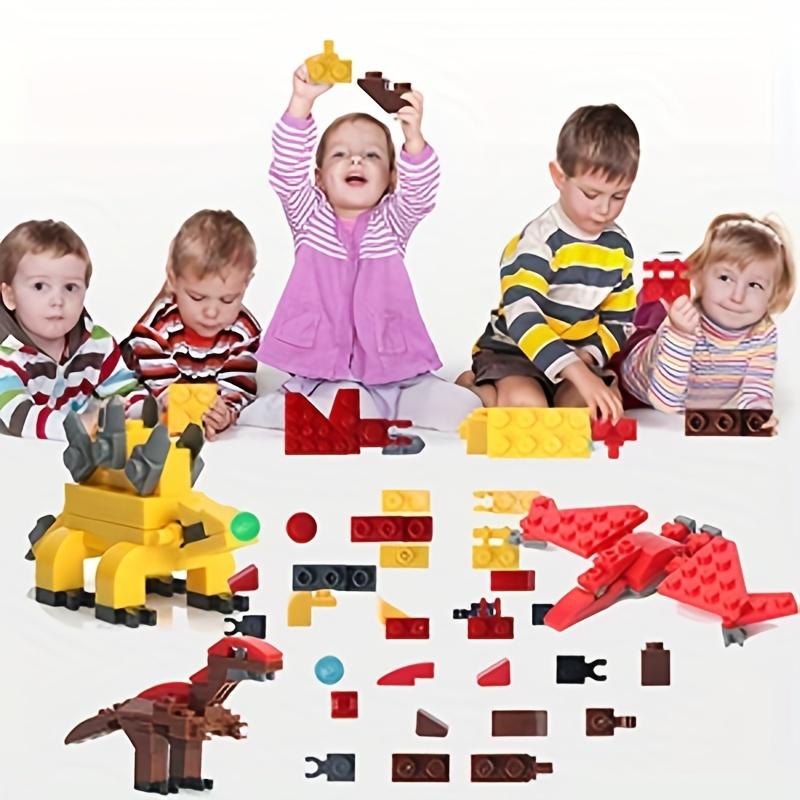 Pre Filled Easter Eggs with Dinosaurs Building Blocks Egg Surprise Toys for Basket Stuffers Party Favors Prize Toys for Kids