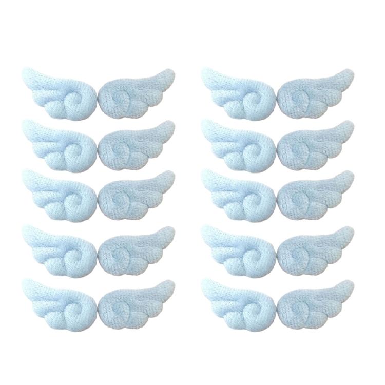 Multipurpose Farbic Angel Wing Pin With Safety Closures for Stylish Outfits Bags Hat Costumes Decoration