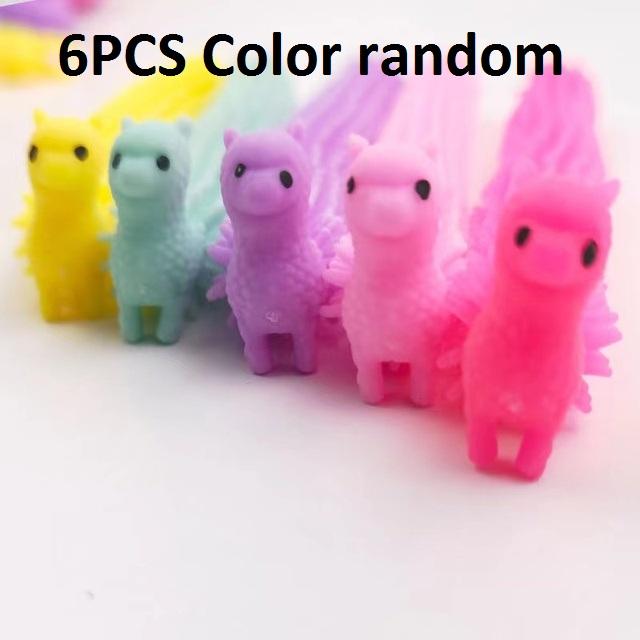 30-3PCS Funny Unicorn Pull Worm Noodle Fidget Toys Stretch String TPR Rope Anti Stress Toys String Stress Relief Autism Vent Toy