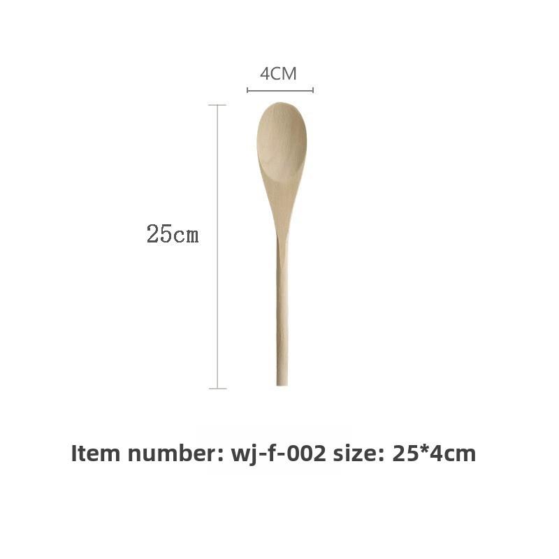 Wooden Spoon With Nordic Style Finish For Home Kitchen Cooking And Gift Use