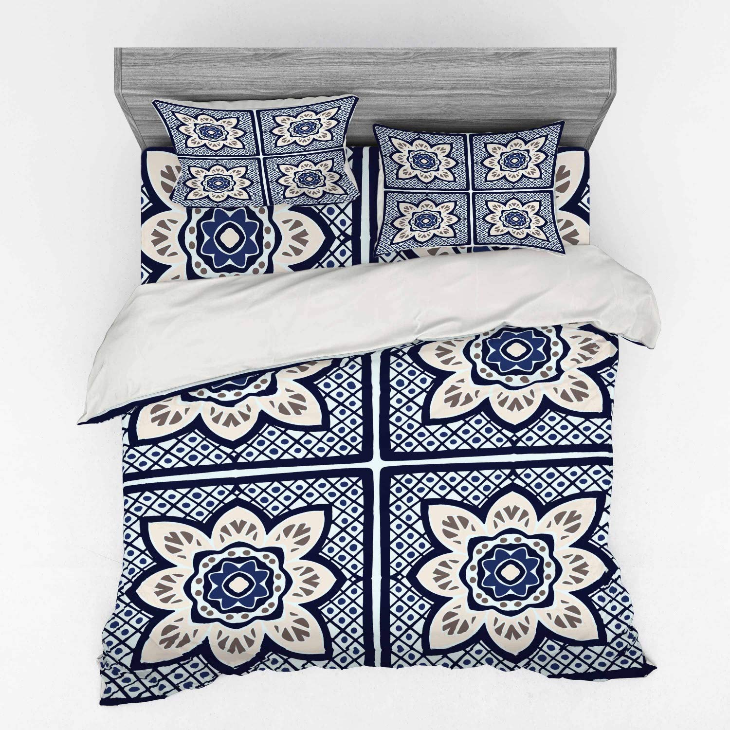 

Красочный Плиточный Пододеяльник Для Детей Подростков Взрослых Легкие Пуховые Пододеяльники Декор Спальни 2 Наволочки 1 Пододеяльник Без Одеяла EU Single(135*200cm)3pcs