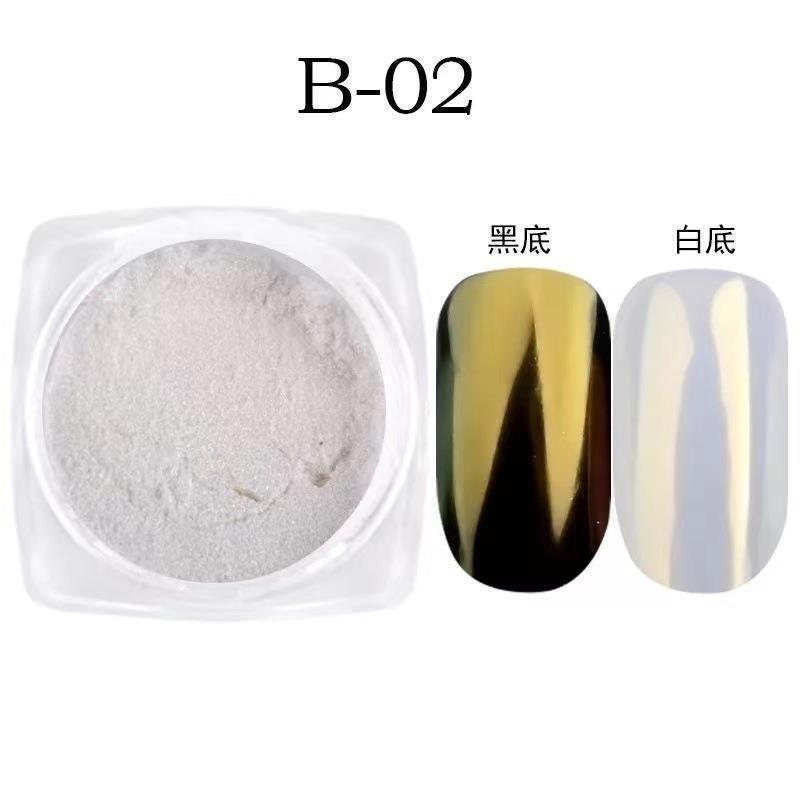 Iridescent Aurora Mermaid Powder Nail Art Shell Powder Laser Mirror Powder DIY Nail Decoration Holographic Glitter 3g