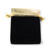 5-10pcs/lot Velvet Drawstring Jewelry Bags Gold Color Trim Bracelet Necklace Storage Pouch DIY Christmas Party Gifts Packing Bag