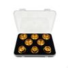 8 Pieces Watch Movement Holder Metal Set with Storage Case