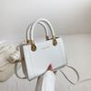 PU Leather Women Shoulder Bag Korean Style Small Square Bag Ladies Mini Crossbody Bag  Girls