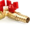 3-Way Hose Connector Y Splitter 8/10mm For Joinery Faucet Air Water Gas Hose Connector With Stainless Steel Ring Clamp