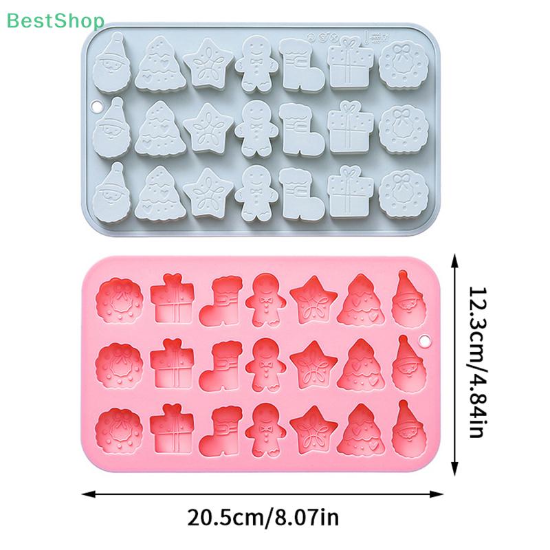 Christmas Theme Silicone Mold(gingerbread Man Christmas Tree Wreath) Chocolate Candy Mold Baking Mold