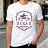 4th of July American Flag T Shirt Unisex Unisex Happy Independence Day Patriotic USA Graphic Tee Casual Short Sleeve Top 100 Cotton