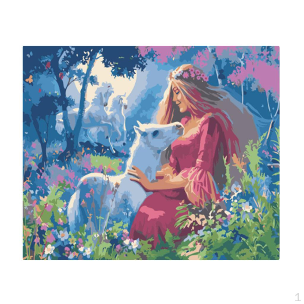 

Картина по номерам «Сделай сам» 0x50 см, акриловая живопись на холсте Нет godness and pony