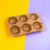 6 Cavity Halloween Pumpkin Silicone Mold DIY Cake Baking Mold for Making Chocolate Fondant Cupcakes Molds Nonstick