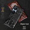 Honor Play 50 Plus Cowhide Crocodile Pattern Leather Protective Case