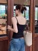 Women's Camisole with Built-in Bra, Padded Cups, Backless Design, Sleeveless Option, Wear as Outerwear or Base Layer