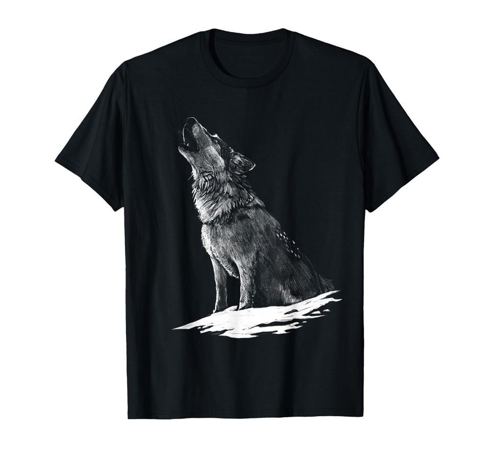 Wolf Animal Print Wolves Animal Motif Wolf T-Shirt