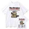 The Strokes Reality Awaits Merch Pure Cotton TShirt Simple Letter Print Tshirt Unisex Unisex Fashion Casual Short Sleeve O Neck Top