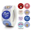100-500pcs Round Thank You Stickers for Envelope Seal Labels Gift Packaging Decor Birthday Party Scrapbooking Stationery Sticker