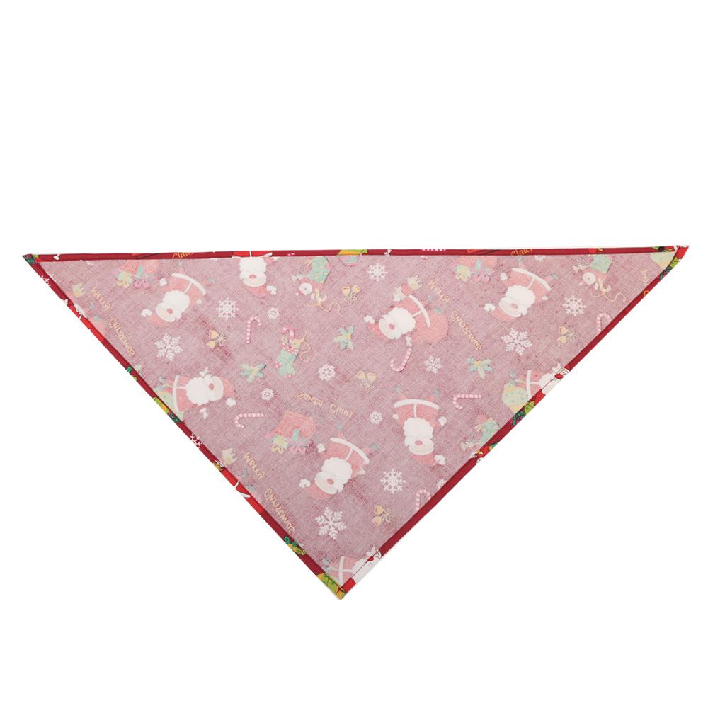 Dog Triangular Bandanas Pet Dogs Bandana Christmas Washable Bow Ties Collar Cat Scarf Accessories
