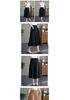Women's Nylon Wide-Leg Elastic Waist Pants - Summer 2026 Collection, Loose Fit, Plus Size, Solid Color, Flare Skirt Style, Casual Cropped Length.