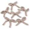 6pcs/lot New 5X7cm Knitted Bows Candy-colored Handmade Cotton Bowknot Bow Hair Clip for DIY Clothing Shoes Hats Accessories