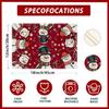 Red Winter Snowflakes Snowman Christmas Xmas Placemats Set of 4 Table Mats for Party Home Kitchen Dining Table Decorations 12x18 Inch
