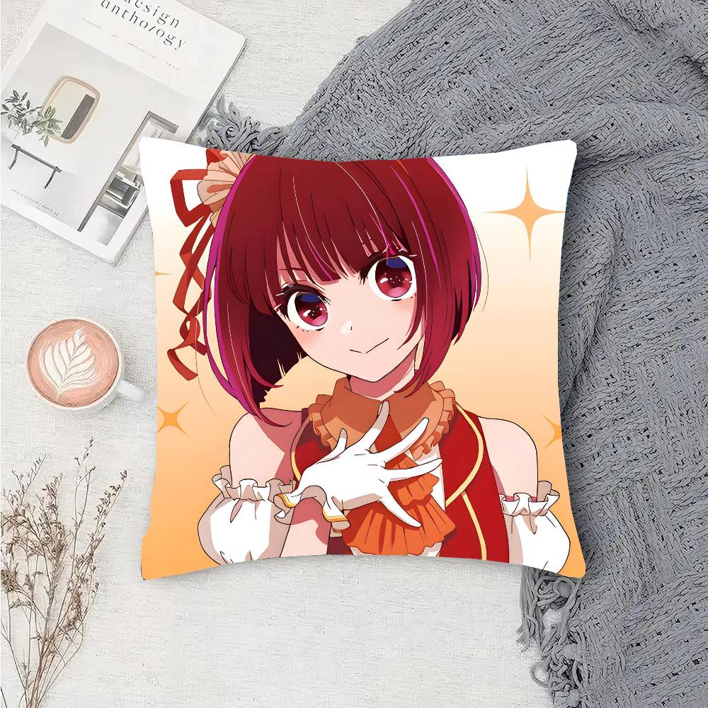 Наволочка для диванной подушки с изображением Аримы Каны из аниме «Оши но ко» (OSHI NO KO), украшение для комнаты и дома. 12x12Inch