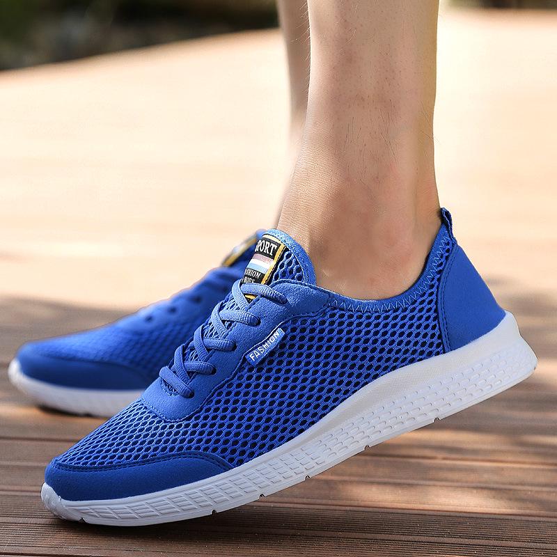 Summer Couple Net Shoes Breathable Extra Large Size Sports Shoes Casual Plus Size Net Face