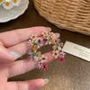 Colorful Design Zircon Earrings Sweet Style  Earrings Clip Earrings  Jewelry Gifts