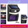 Smart Motion Sensor Solar Wall Lamp With Mosquito Repellent For Patio Lighting