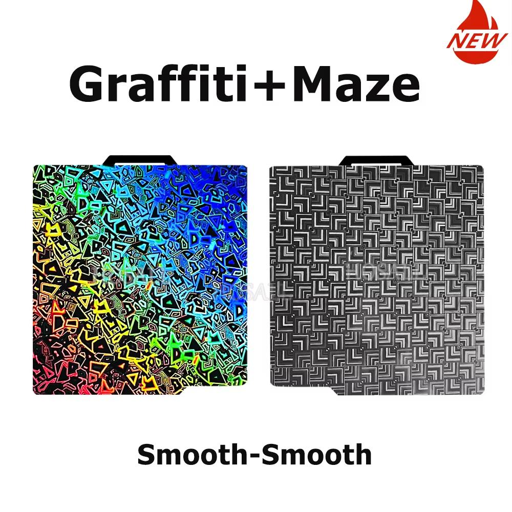 3D-Drucker Bauplatte für Bambu Lab P2S X1 X1C P1P P1S A1 3D-Drucker Zubehör PET Kohlefaser Diamant PEI Textur Heizbett