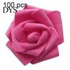 25/50/100Pcs Artificial PE Foam Rose Flowers Head DIY Wedding Home Room Decor