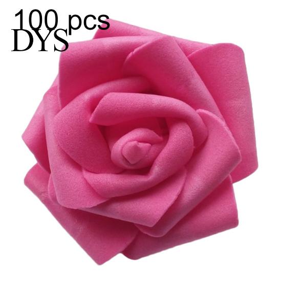 25/50/100Pcs Artificial PE Foam Rose Flowers Head DIY Wedding Home Room Decor