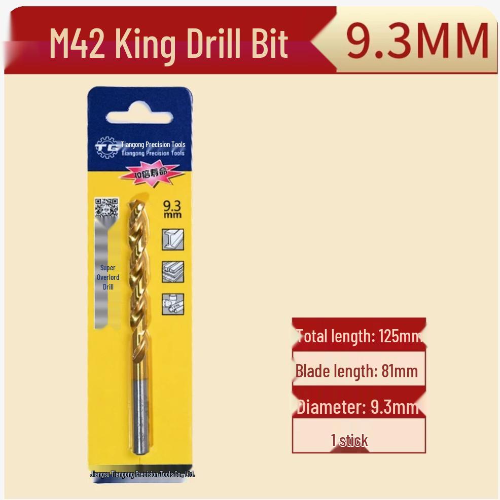 Tiangong M42 Overlord 8% Cobalt High-Speed Steel Twist Drill Bit for Stainless Steel