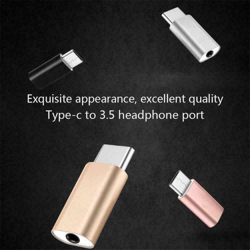 Type-C to 3.5MM Headphone Adapter Jack Port Audio Converter Cable Line