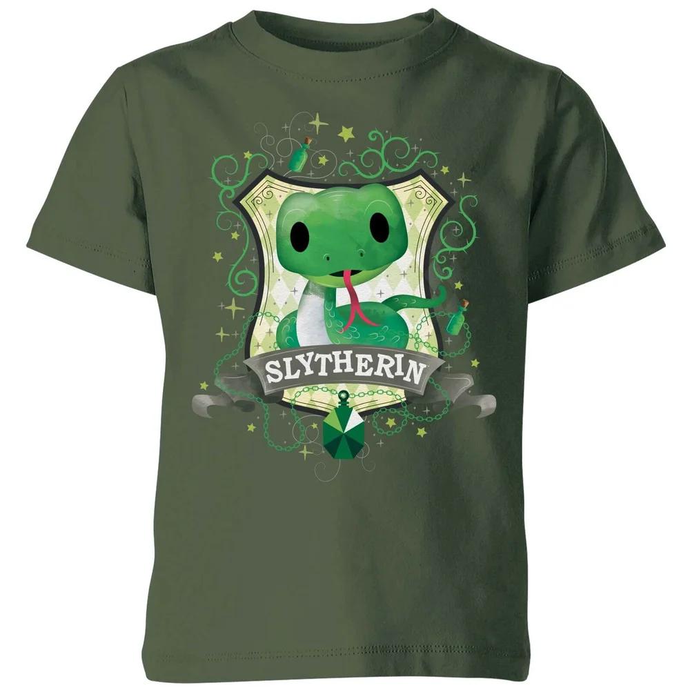 Harry Potter Kids Slytherin Crest Kids T-Shirt - Forest Green - 3-4 Years 100