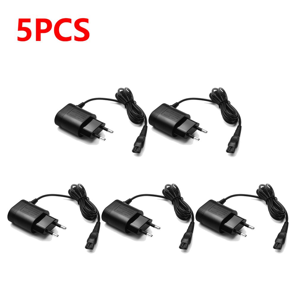 1-5PCS EU Plug Shaver Charger Replacement Electric Adapter Charger Wall Plug Compatible for Philips Shaver 6070/6075/6095