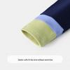 MQDMINI Kids' Color-Block Semi-High Collar Warm Baselayer Top