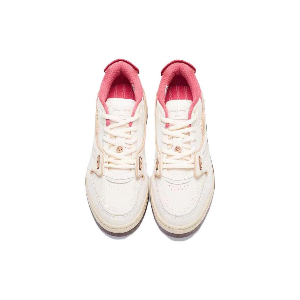 Disney X Li Ning 001 BTC Textile, Split Cow Leather Comfortable Slip Resistant Abrasion Resistant Low Top AGCS217-1