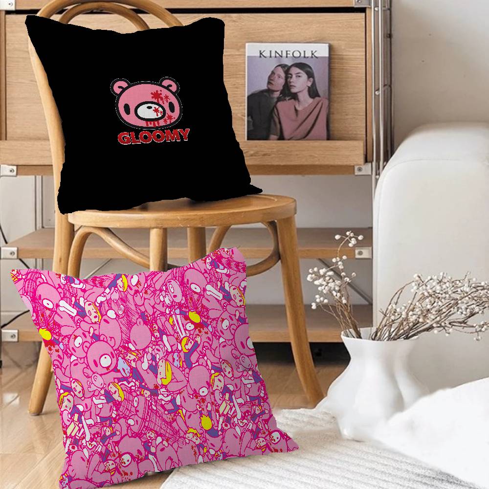 G-Gloomy B-Bear Personalized Pillow Dust Cover Bedroom Kids Party Decoration Pillowcase Birthday Children Gift