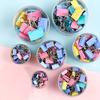 60pcs Mini Binder Clips Color Binder Clip Small Paper Clip 15mm 5/8 Inch Micro Size Office Clips for Home School Office Business