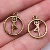 20pcs Sport Charms Gymnastics Charms For Jewelry Making Pendants DIY Crafts Making Findings Handmade Tibetan Jewelry