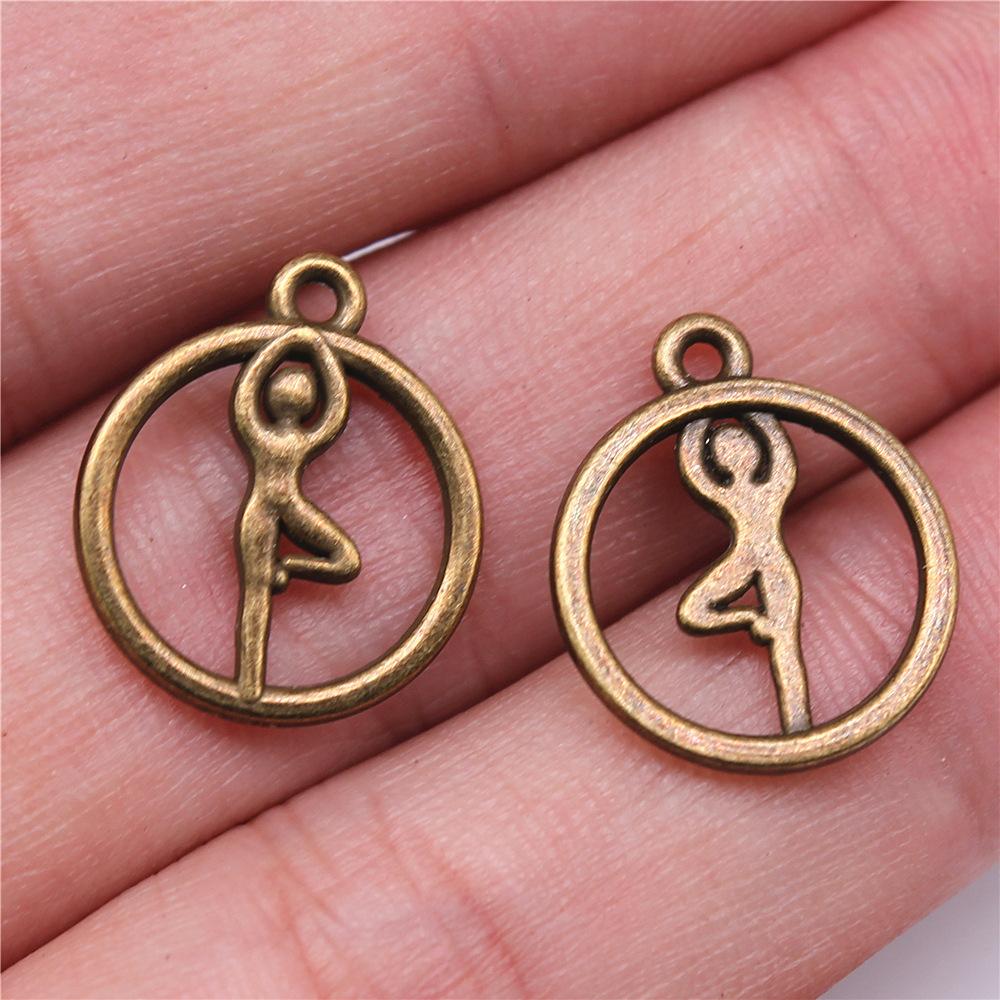 20pcs Sport Charms Gymnastics Charms For Jewelry Making Pendants DIY Crafts Making Findings Handmade Tibetan Jewelry