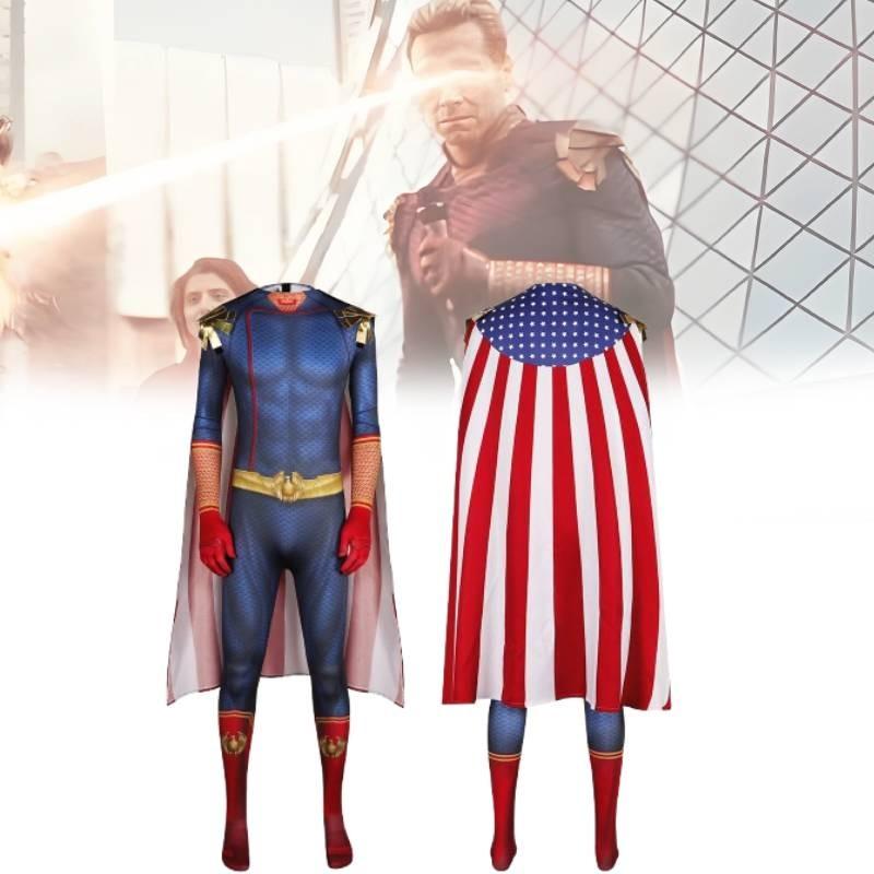 Blue Homelander Cosplay Costume For The Boys Featuring Comfortable Fabric Design