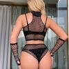 New  Rhinestone Sexy Lingerie For Women Fashion 2-piece Bra Set Bra Panty Porn Sexy Suit Underwear Erotic Baby Doll Sleepwear