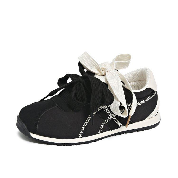 [sheii Su Yinyin] Inner heightening version~ Mandarin duck shoelaces low-top casual sports shoes women's German training shoes ballet shoes