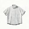 Summer Short Sleeved Shirt Jacket Workwear Short Sleeved Men's Lapel Shirt