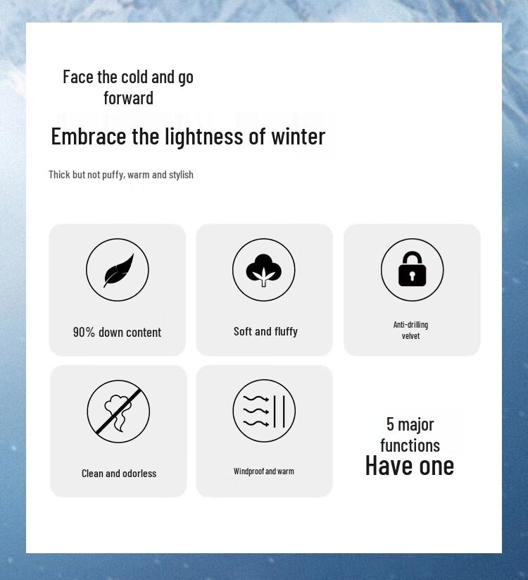 FivePlus Women's Hooded 90% Duck Down Mid-Length Puffer Jacket