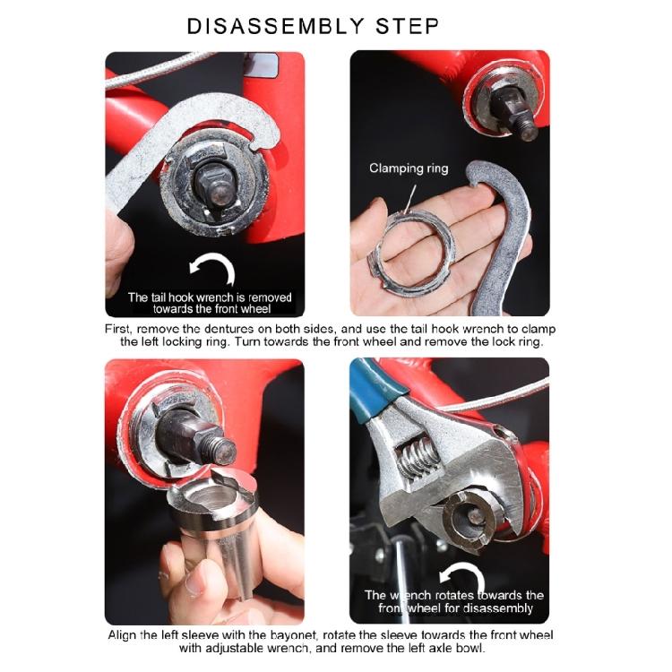 Bicycles Bottom Axes Tool Bike Crank Remover Steel Mountain Bike Bottom Bracket Removal Tool for Bicycles Centre Shafts