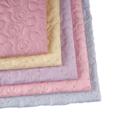 50cm*140cm Multi Colors Quilted Embroidered Sequin Fabric Quilting Cotton-padded Fabric for DIY Sewing Clothing Chirstmas Decor