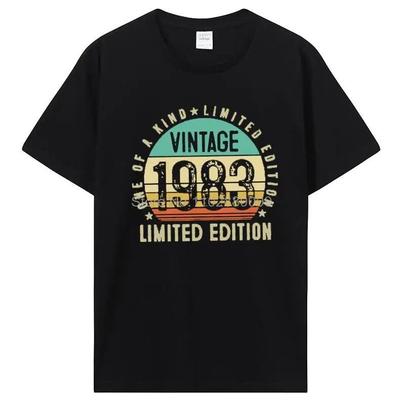 The Best Birthday Present Ever T Shirt For Unisex And Women Old Gifts Vintage 1983 Limited Edition Birthday TShirt Cotton Tees