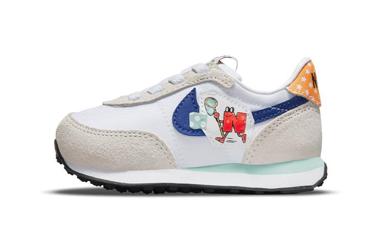 

Nike Waffle Trainer 2 Comfortable Breathable Low top Sports Casual Shoes Blue White Gray Infant And Toddler DM7218-141 22